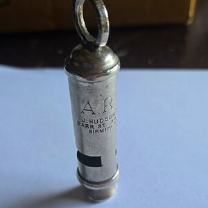 J. Hudson & Co. Silver Whistle